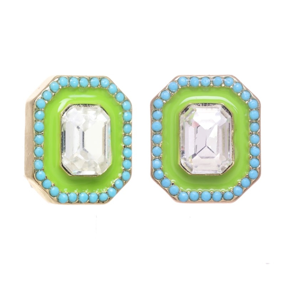 - Stella & Ruby enamel stud earrings
